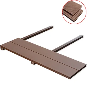 vidaXL Deski tarasowe WPC z akcesoriami 30 m brązowe - Podesty i deski tarasowe - miniaturka - grafika 2