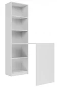 Biurka - Białe biurko z regałem na książki B1-K72 - miniaturka - grafika 1