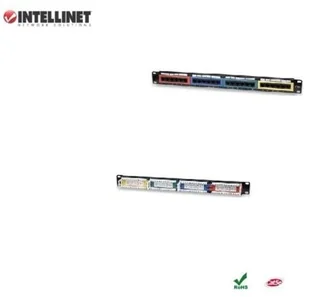 Intellinet Patch panel UTP Cat5e 24-porty RJ45 19cali 1U z kolorowymi modułami 513678 - Pozostałe akcesoria sieciowe - miniaturka - grafika 5