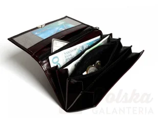 Haro (PL) Klasyczny Portfel Damski (PL) Poziomy Mały Skóra Włoska - Portfele - miniaturka - grafika 2