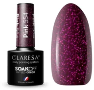 Lakiery hybrydowe - CLARESA Claresa lakier hybrydowy pink 554 -5g - miniaturka - grafika 1