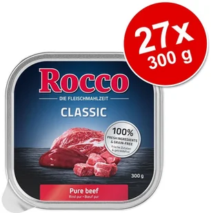 Rocco Megapakiet Classic tacki 27 x 300 g Wołowina i serca cielęce | - Mokra karma dla psów - miniaturka - grafika 2