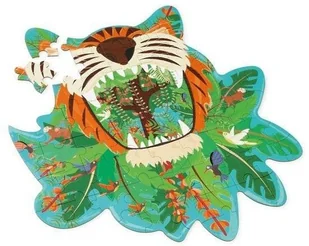Scratch zabawki Puzzle konturowe Tygrys 59 elem. mokopico-1691-0 - Puzzle - miniaturka - grafika 3