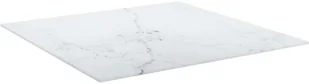 vidaXL Lumarko Blat stołu, biały, 60x60 cm, 6 mm, szkło ze wzorem marmuru 322255 - Meble modułowe i akcesoria - miniaturka - grafika 3
