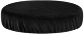 Pozostałe akcesoria kosmetyczne - ACTIVESHOP POKROWIEC NA TABORET WELUR CZARNY - miniaturka - grafika 1