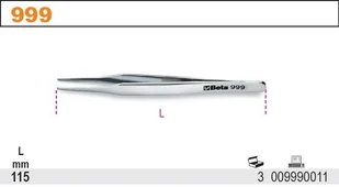 BETA PĘSETA PROSTA 999C - Pozostałe akcesoria kosmetyczne - miniaturka - grafika 12