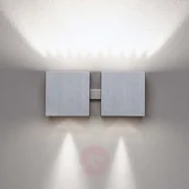 Lampy ścienne - Milan Lampa ścienna DAU góra-dół, alum. 2-pkt. - miniaturka - grafika 1