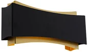 Lampy ścienne - QAZQA Nowoczesna lampa ścienna czarna ze złotem - Plats - miniaturka - grafika 1