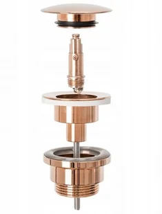 Rea łazienka z wyobraźnią Korek klik klak do umywalek uniwersalny rose gold A533A A533A - Korki do umywalek - miniaturka - grafika 2