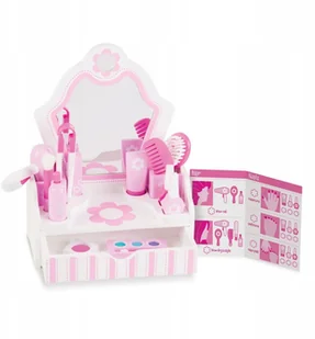 Melissa&Doug Domowy salon piękności - toaletka z lustrem 13026 - Zabawy w naśladowanie dorosłych - miniaturka - grafika 3