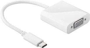goobay Przejściówka adapter USB VGA 66260 [1x Złącze męskie USB-C 1x Złącze żeńskie VGA ] Wykonanie złącza proste - Złącza, przejściówki, adaptery - miniaturka - grafika 2