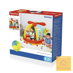 Bestway Dmuchany helikopter Fisher Price z piłkami - Materace dmuchane i koła do pływania - miniaturka - grafika 9