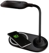 Lampy stojące - Platinet DESK LAMP WIRLESS CHARGER 5W BLACK [ 45248 ] PDL1930B - miniaturka - grafika 1