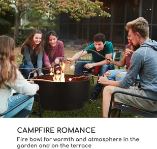 Blumfeldt Blumfeldt Pompeji, misa paleniskowa i grill, 60 cm średnicy, stal GDI11-Pompeji - Paleniska ogrodowe - miniaturka - grafika 2