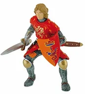 Figurki dekoracyjne - Bullyland 80786 - Spielfigur Prinz mit Schwert rot, Fantasy Sammelfigur, ca. 8,3 cm groß, liebevoll handbemalte Figur, PVC-frei, tolles Geschenk für Jungen und Mädchen zum fantasievollen Spielen - miniaturka - grafika 1