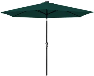 vidaXL vidaXL Parasol na wysięgniku z LED 3 m, zielony - Parasole ogrodowe - miniaturka - grafika 7