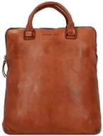 Torby na laptopy - Harold's Harold's Submarine City Plecak skórzana 33 cm przegroda na laptopa cognac - miniaturka - grafika 1