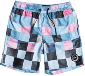 Kąpielówki dla chłopców - Quiksilver spodenki pływackie ęce RESIN CHECK YOUTH Atomic Blue BMM6 - miniaturka - grafika 1