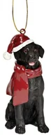 Dekoracje domu - Design Toscano czarny labrador, ornament na choinkę JH576310 - miniaturka - grafika 1