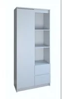 Topeshop Regał biurowy TOPESHOP, biały, 180x80x35 cm - Regały - miniaturka - grafika 3