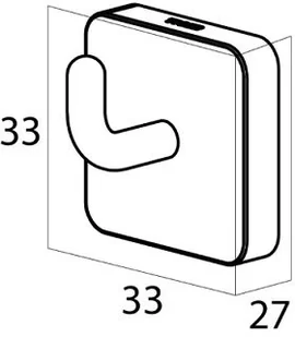 Tiger Onu Haczyk mały stal szczotkowana 13195.3.09.46 - Wieszaki łazienkowe - miniaturka - grafika 3