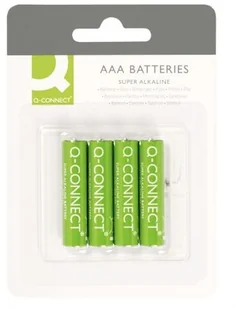 Q-CONNECT Baterie super-alkaliczne AAA/R3, LR03, 1,5V, 4szt. KF00488 - Baterie i akcesoria - miniaturka - grafika 2