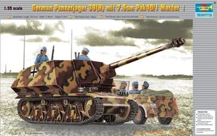 Trumpeter German Panzerjager 39(H) mit 7.5 cm Pak40/1 Marder I - Modele do sklejania - miniaturka - grafika 4