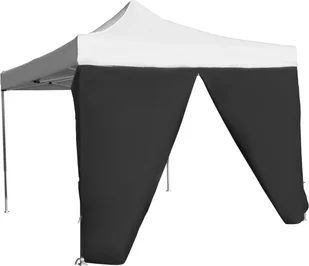 Expodom Ściana boczna 4,5m z drzwiami do konstrukcji z profilu sześciokątnego, Czarny - Pawilony ogrodowe - miniaturka - grafika 4