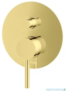 Kohlman Axel Gold zestaw prysznicowy z deszczownicą 25 cm złoty połysk QW210AGDR25 | - Zestawy prysznicowe - miniaturka - grafika 3