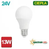 Żarówki LED - Spectrum LED ŻARÓWKA LED E27 GLS 13W 24V BIAŁA CIEPŁA WOJ14133 - miniaturka - grafika 1