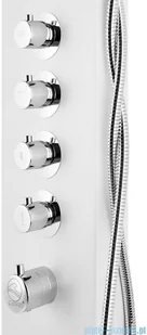 Corsan Kaskada panel prysznicowy z termostatem biały A-014ATBIALY | - Panele prysznicowe - miniaturka - grafika 3