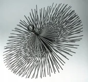 Akcesoria kominkowe - Vidaxl Szczotka Wycior Kominowy Drut FI90 M12 - miniaturka - grafika 1