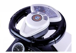 Import leantoys Jeździk dla Malucha 613W Dźwięk + Światła Biały - Jeździki dla dzieci - miniaturka - grafika 3