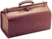 Meble i wyposażenie gabinetów medycznych - GIMA TORBA LEKARSKA POLUS  Torba lekarska ze sztucznej skóry koniak TOW006997 - miniaturka - grafika 1