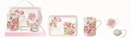 Kubki - Nuova Cer Easy life r2s KUBEK PORCELANOWY, PODSTAWKA I TACKA - DELICATE ROSES (306 FLDA) KOMPLET PREZENTOWY 306 FLDA - miniaturka - grafika 1