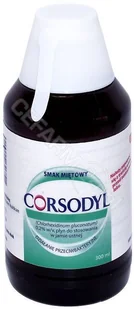 GLAXOSMITHKLINE PHARMACEUTICALS S.A. CORSODYL 0,2% plyn miętowy 300 ml 7014740 - Wybielanie zębów - miniaturka - grafika 2