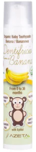 AZETABIO Organiczna pasta do zębów dla niemowląt 0-36 m-cy o smaku bananowym 50ml AZETABIO 21KEKORGPB - Pasty do zębów - miniaturka - grafika 4