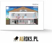 Regulatory i termostaty - Tech STEROWNIKI REGULATOR POKOJOWY DOTYKOWY BEZPRZEWODOWY ST281C KOMUNIKACJA RS SZKLANY BIAŁY W_281C.01.PL01.1 - miniaturka - grafika 1