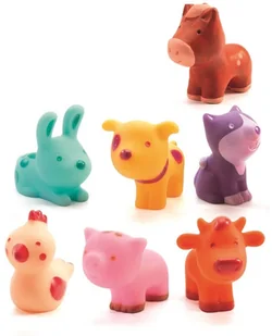 Djeco Zabawki do kąpieli zwierzątka Farma DJ09116 - Zabawki do kąpieli - miniaturka - grafika 5