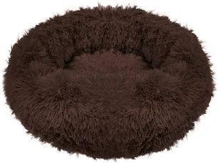 Legowisko dla psa 50cm, pluszowe posłanie dla psa brązowy PA0140 - Legowiska dla psów - miniaturka - grafika 2