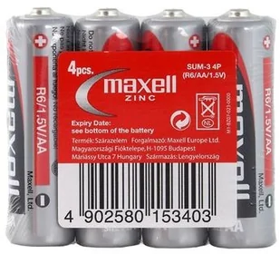 Maxell BATERIE MAGNEZOWO-CYNKOWE R6/AA x4 folia MA34 - Baterie i akcesoria - miniaturka - grafika 2