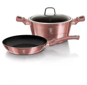 Zestawy garnków i patelni - Berlinger Haus KOMPLET GARNKÓW 3 EL. METALLIC i-ROSE BH-6042 BH-6042 - miniaturka - grafika 1