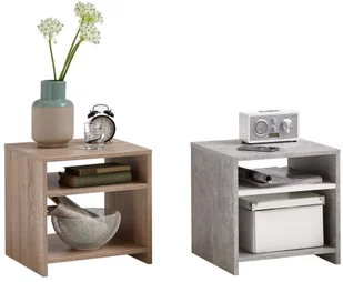 FMD Mobel FMD Stolik kawowy z półką, kolor dębowy - Ławy i stoliki kawowe - miniaturka - grafika 9