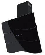 Okapy kuchenne - Toflesz OK-6 Fala 60 Czarny - miniaturka - grafika 1