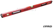 Poziomice, łaty, miary - Pro Poziomica czerwona 100CM ze wskaźnikami poziomu i pionu PRO900 HEAVY DUTY - (3-01-01-D4-100) - miniaturka - grafika 1