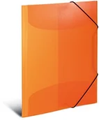 Teczki i skoroszyty - Herma HERMA 19500 teczka z gumowymi-Eckspanner, tworzywo sztuczne, 1 sztuki, przezroczyste, pomarańczowy DIN A4 19503 - miniaturka - grafika 1