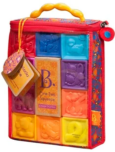 B.Toys One Two Squeeze Klocki Miękkie Cyfry BX1481 - Klocki - miniaturka - grafika 2