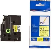 Taśmy do drukarek barwiące - Brother TZE-FX651 Taśma FLEXI 24mm, żółta, czarny nadruk E671-98505_20120321095633 - miniaturka - grafika 1