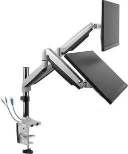 Maclean MC-766 Uchwyt biurkowy na dwa monitory ze sprężyną USB 3.0 13''-32'' 9kg MC-766 - Inne akcesoria audio-wideo - miniaturka - grafika 5