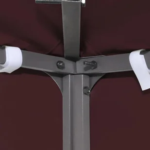 vidaXL Zadaszenie altany, 2-poziomowe, 310 g/m, 3 x 3 m, bordowe - Pawilony ogrodowe - miniaturka - grafika 4